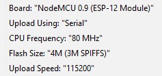 Arduino settings